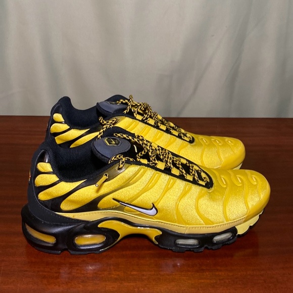 Nike Other - Nike Air Max Plus TN Frequency Pack AV7940-700  Yellow Black White 9.5